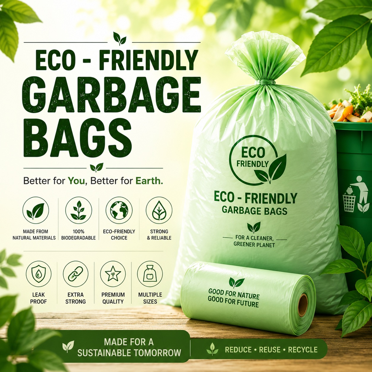 Eco-Friendly Garbage Bags